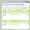 2012-2013 APTA Calendar