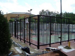 UNC Chapel Hill Courts Under Construction