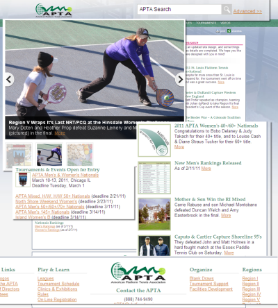 New APTA Home Page