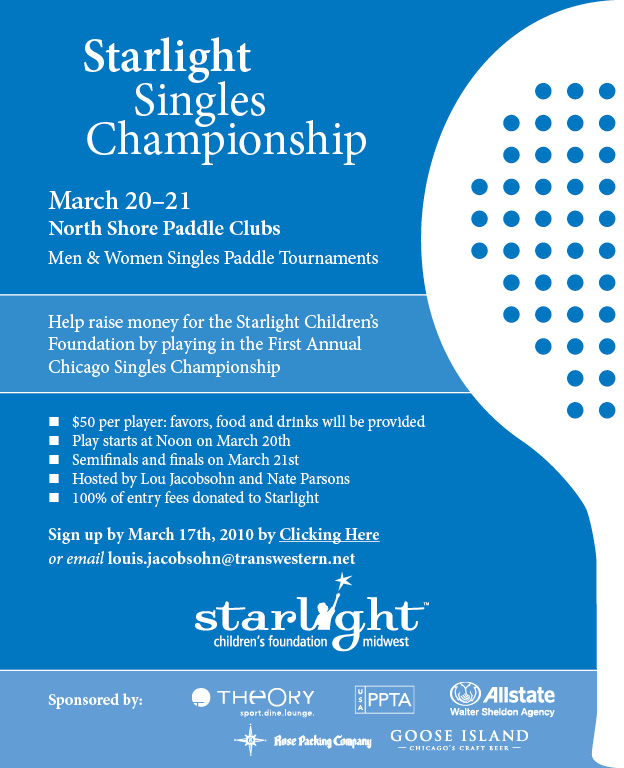 Starlight Singles Championship Invitation